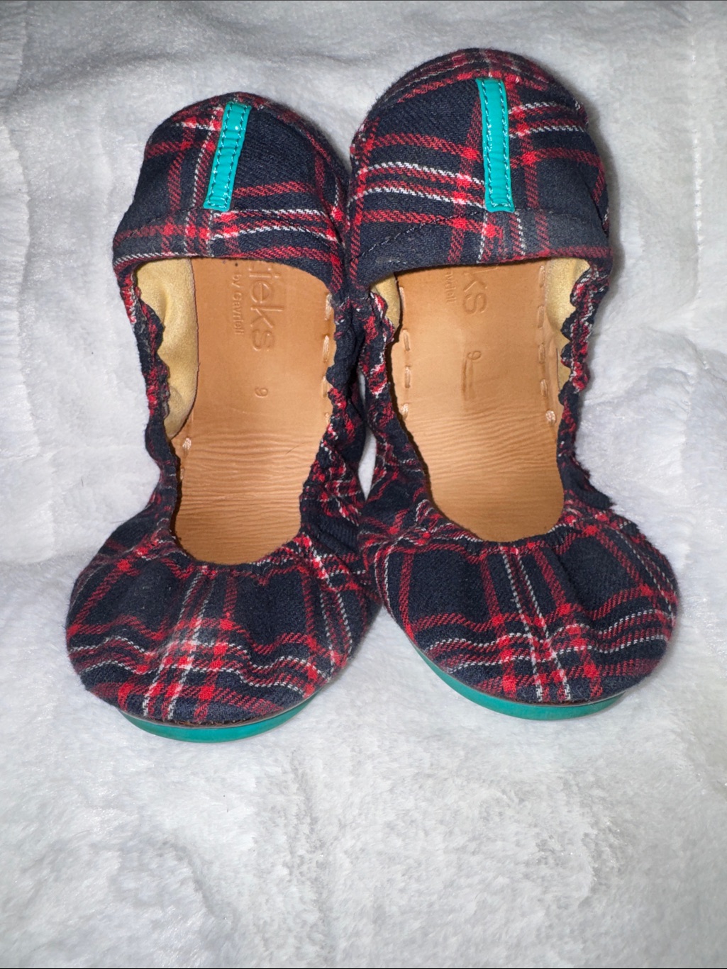 Tieks Heritage Plaid - Red White & Blue - Ballet Flats